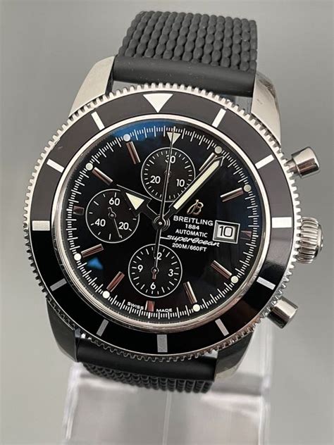 breitling a13320 chronographe certifie chronometre edition speciale blue|Breitling chronograph 46.